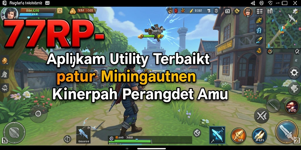 Tampilan antarmuka aplikasi Utility 77RP yang menarik dan mudah digunakan.