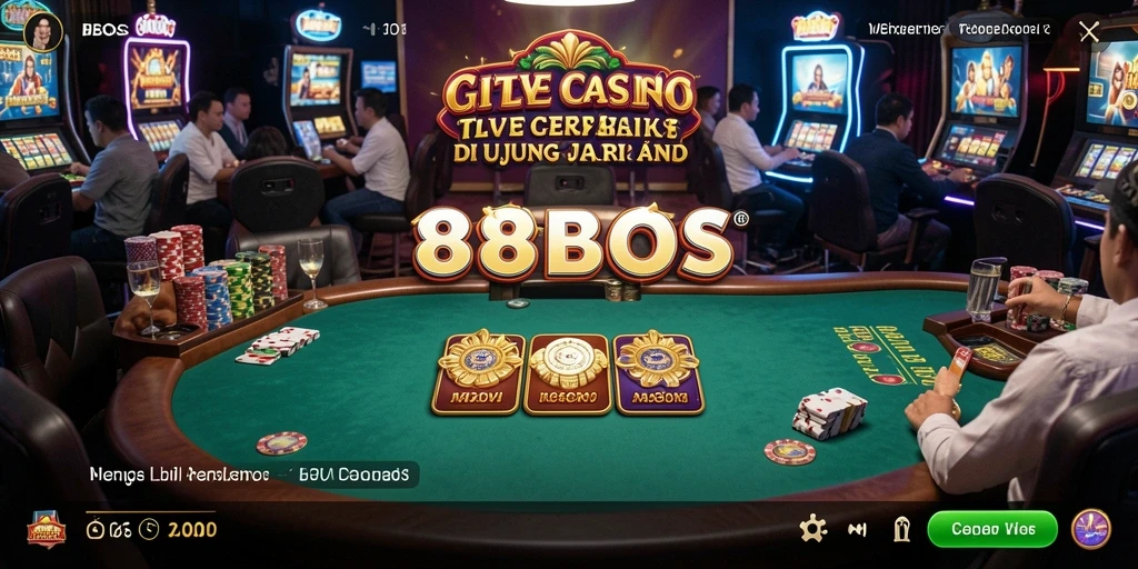 Tangkapan layar gameplay Live Casino menarik dari 88BOS.