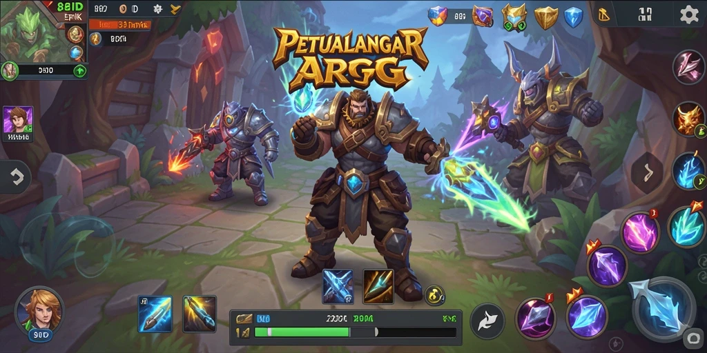 Screenshot utama menunjukkan aksi seru gameplay ARPG.