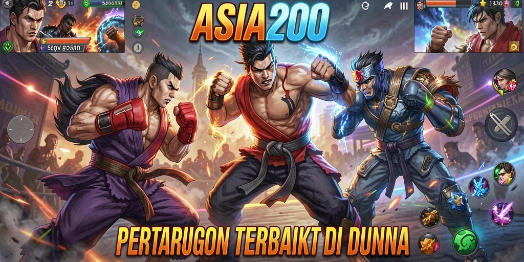 Tampilan menarik dari gameplay ASIA200 dalam pertarungan yang seru.