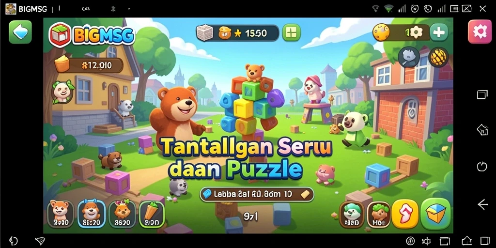 Tampilan gameplay yang seru dan menantang di BIGMSG.