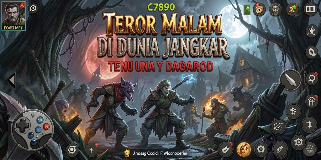 Gameplay C7890 menampilkan suasana horror yang mengerikan dan mendebarkan.