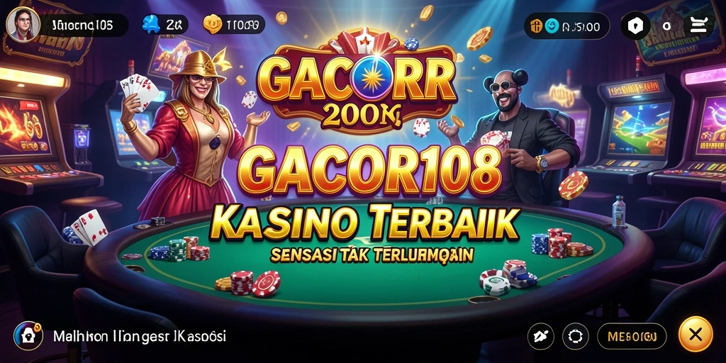 Tampilan gameplay menarik dari GACOR108 di Kasino