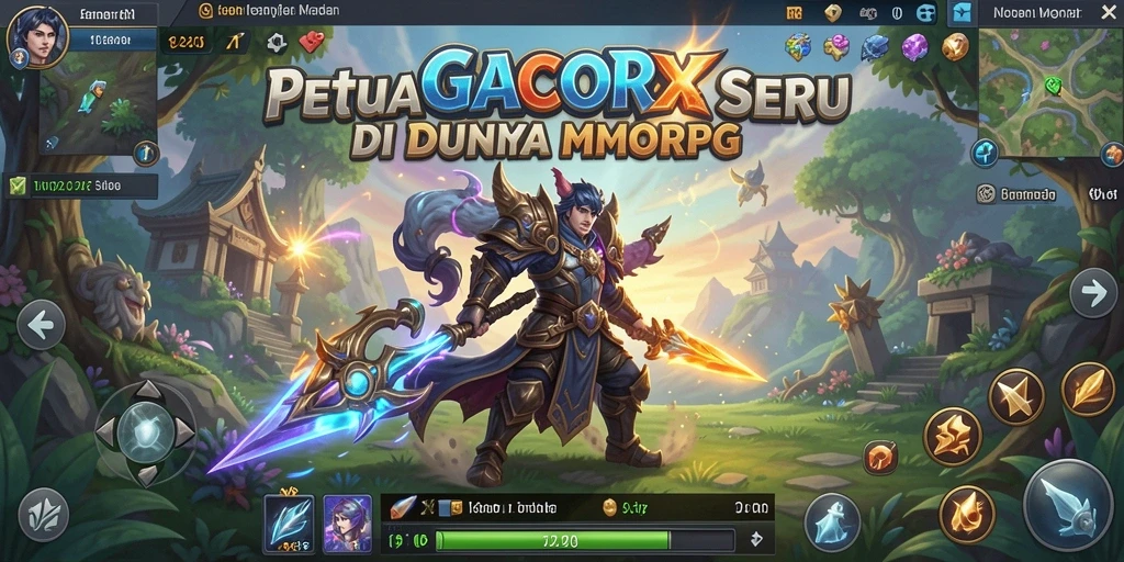 Tampilkan gameplay mendebarkan dari GACORX dalam dunia MMORPG.