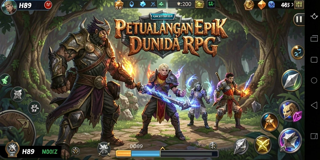 Screenshot H89 menampilkan pemain beraksi di dunia RPG yang menakjubkan.