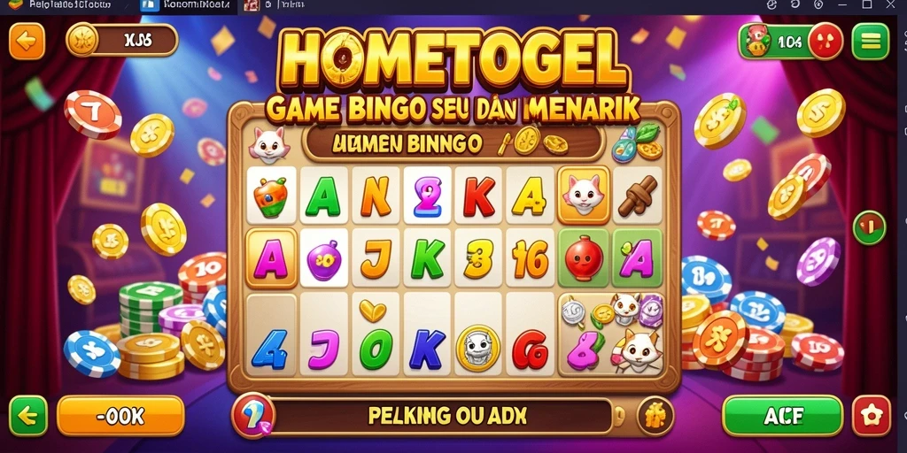 Tampilan screenshot game Bingo HOMETOGEL yang seru