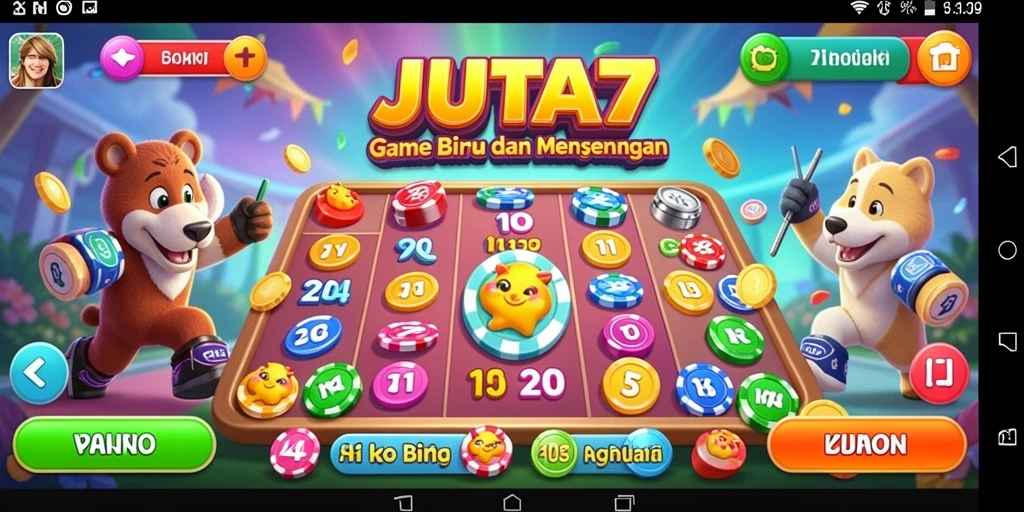 Screenshot gameplay Bingo JUTA7 dengan suasana yang menarik.
