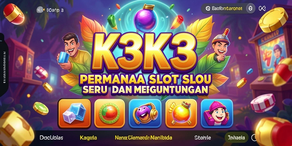 Gameplay aktif dari K3K3 dengan mesin Slot yang menarik.
