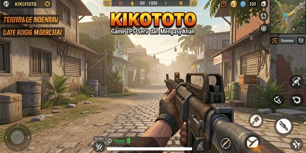 Tampilan gameplay KIKOTOTO yang mendebarkan dan penuh aksi.