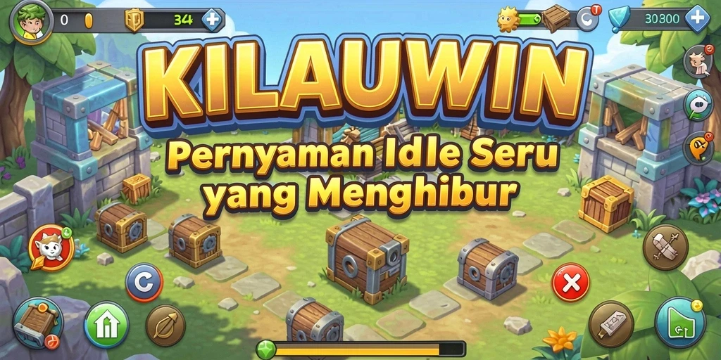 Tangkapan layar KILAUWIN menampilkan gameplay yang mengasyikkan dan sederhana.