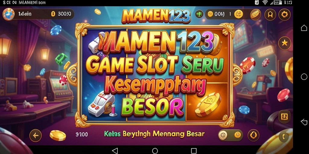 Tampilan gameplay MAMEN123 yang menegangkan dan penuh warna.