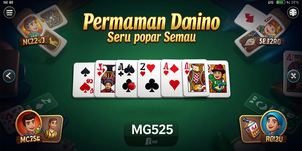 Tampilan gameplay Domino yang menegangkan dan seru.
