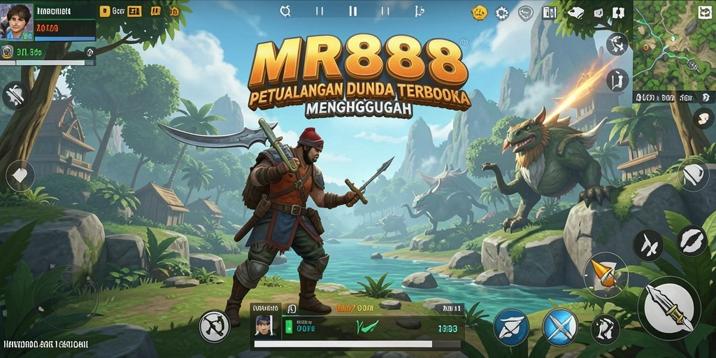 Tampilan gameplay menonjol di dunia Open World yang luas.