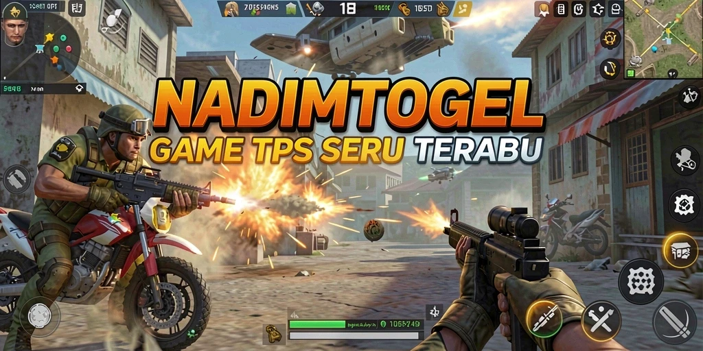 Tampilan gameplay seru dari NADIMTOGEL dengan aksi tembak-menembak yang menegangkan.