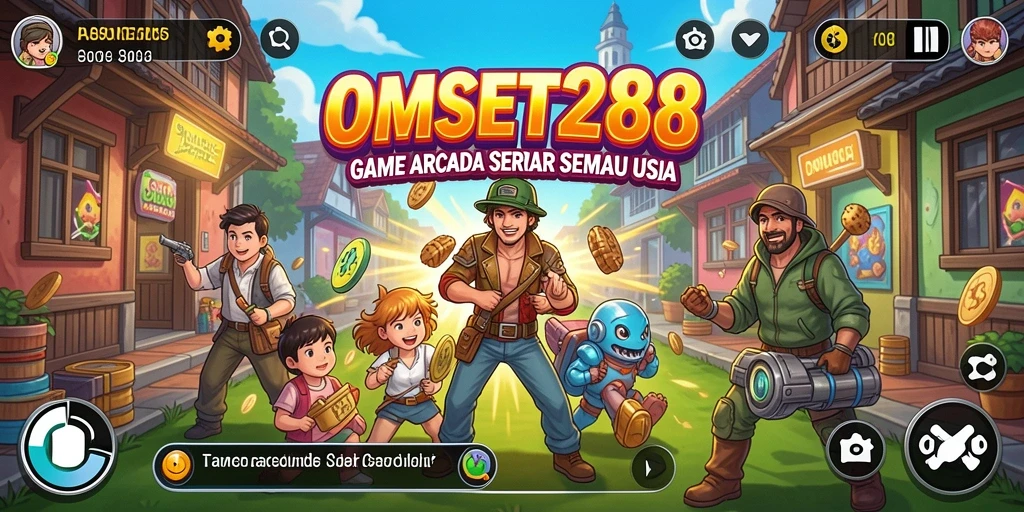 Screenshot utama OMSET288 menunjukkan gameplay yang penuh aksi dan tantangan.