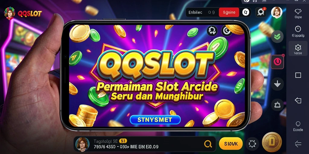 Gameplay QQSLOT yang penuh warna dan menarik di layar.