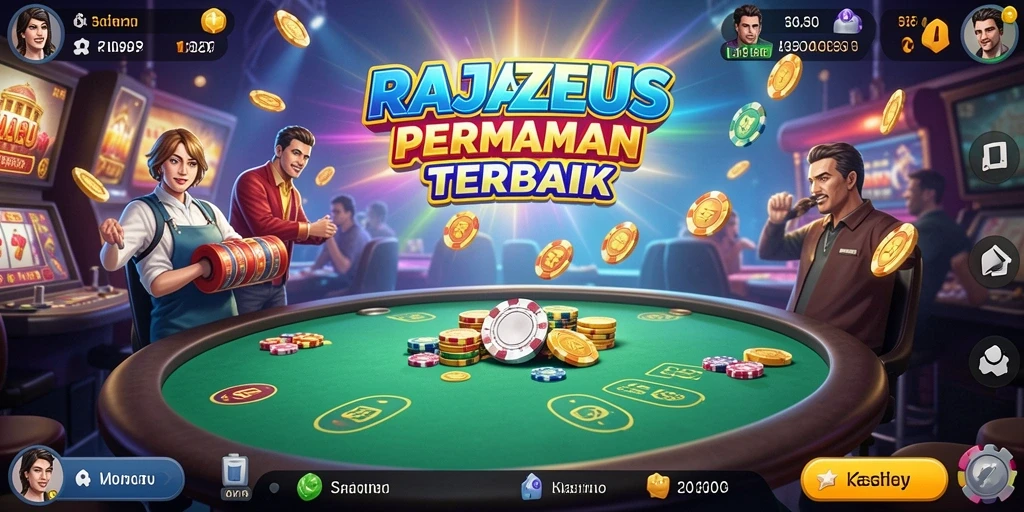 Screenshot RAJAZEUS menampilkan keseruan permainan Kasino yang mengasyikkan.