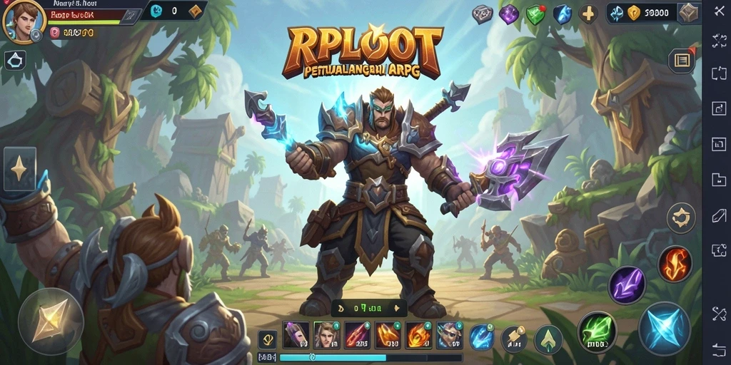 Tampilan utama gameplay RPLOOT yang menegangkan dan mendebarkan.