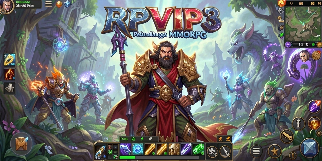 Gameplay yang menakjubkan di dunia MMORPG RPVIP3.