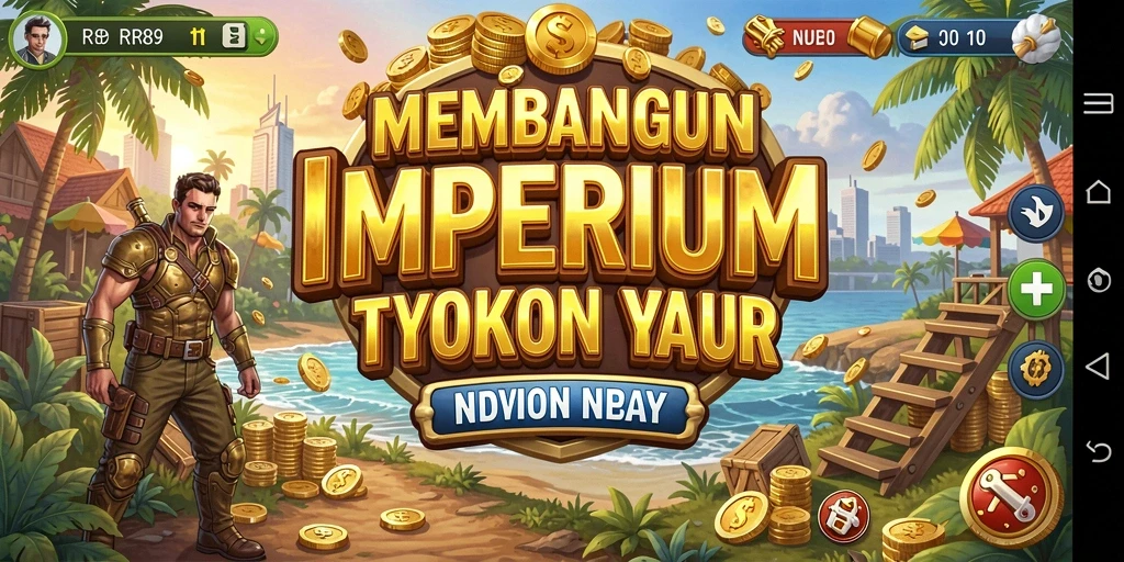Screenshot gameplay RR89 menunjukkan momen membangun bisnis dengan penuh strategi.