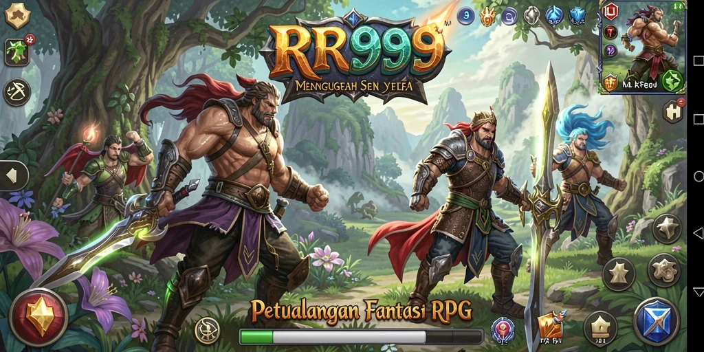 Gameplay seru RR999 dalam petualangan RPG yang mendebarkan.