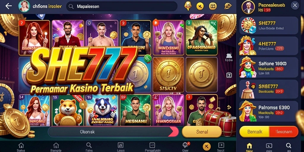 Tampilan menarik dari permainan Kasino SHE777 yang memikat.