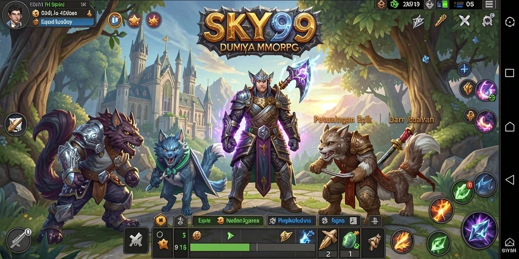 Tampilan menarik gameplay di SKY99 dengan petualangan seru.