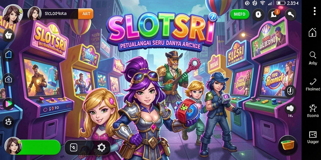 Screenshot gameplay SLOTSRI menampilkan serunya pengalaman bermain Arcade.