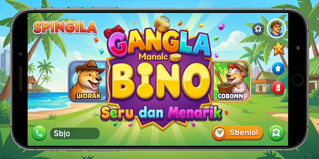 Screenshot gameplay SPINGILA menampilkan kegembiraan permainan Bingo.