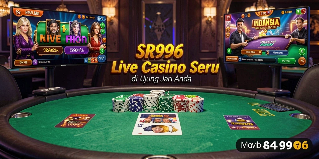 Gameplay Live Casino yang seru dengan dealer langsung dan suasana interaktif.