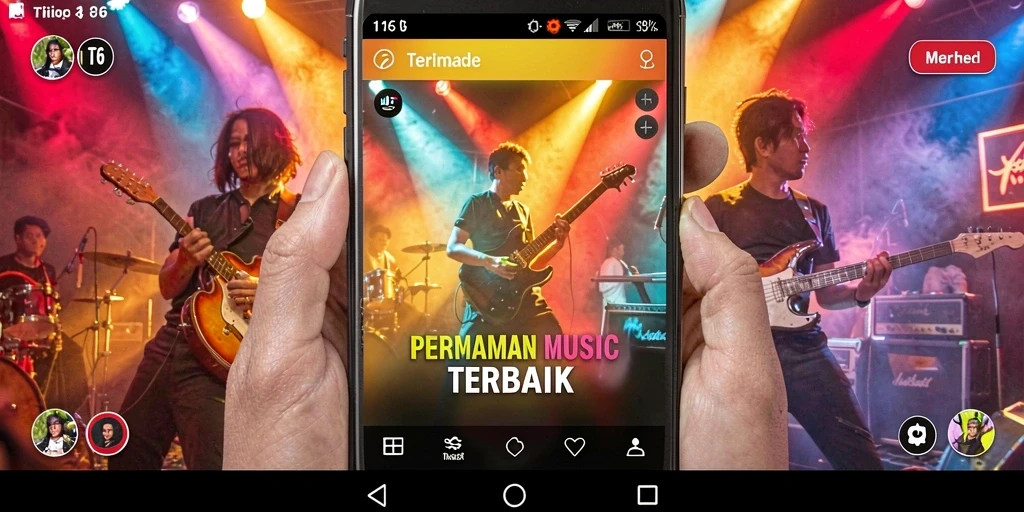 Screenshot gameplay T6 menampilkan aksi bermain musik yang menyenangkan.