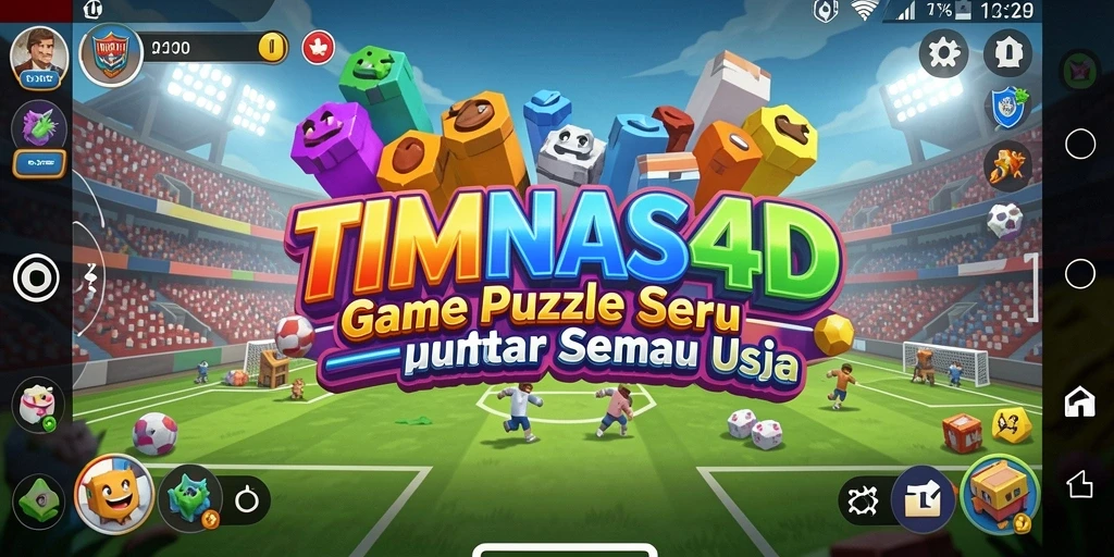Tampilan gameplay TIMNAS4D yang menantang dan penuh warna.