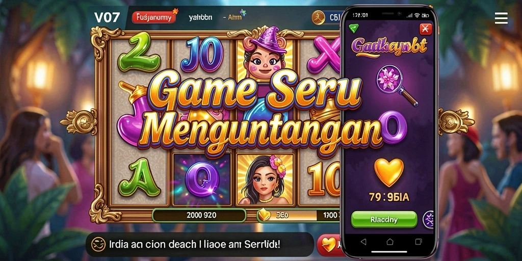 Screenshot gameplay V07 menampilkan grafik slot yang memukau.