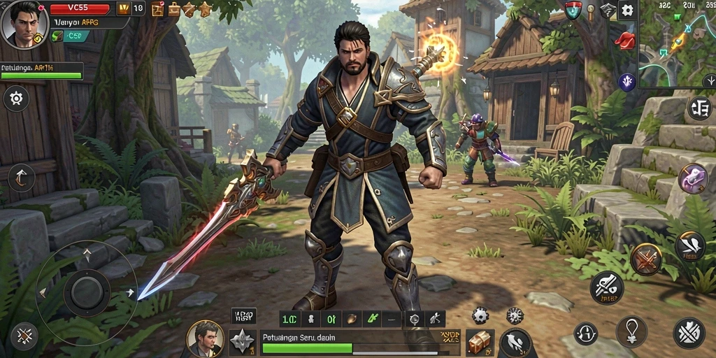 Tampilan menakjubkan dari gameplay ARPG VC55.
