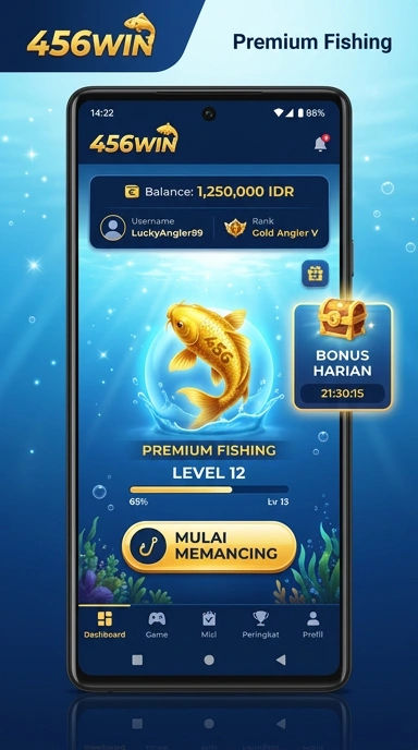 Proses pengunduhan aplikasi di 456win yang cepat.